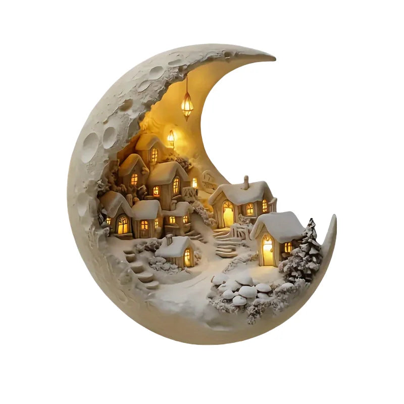 Acrylic Christmas Plaque Ornament Moonhouse