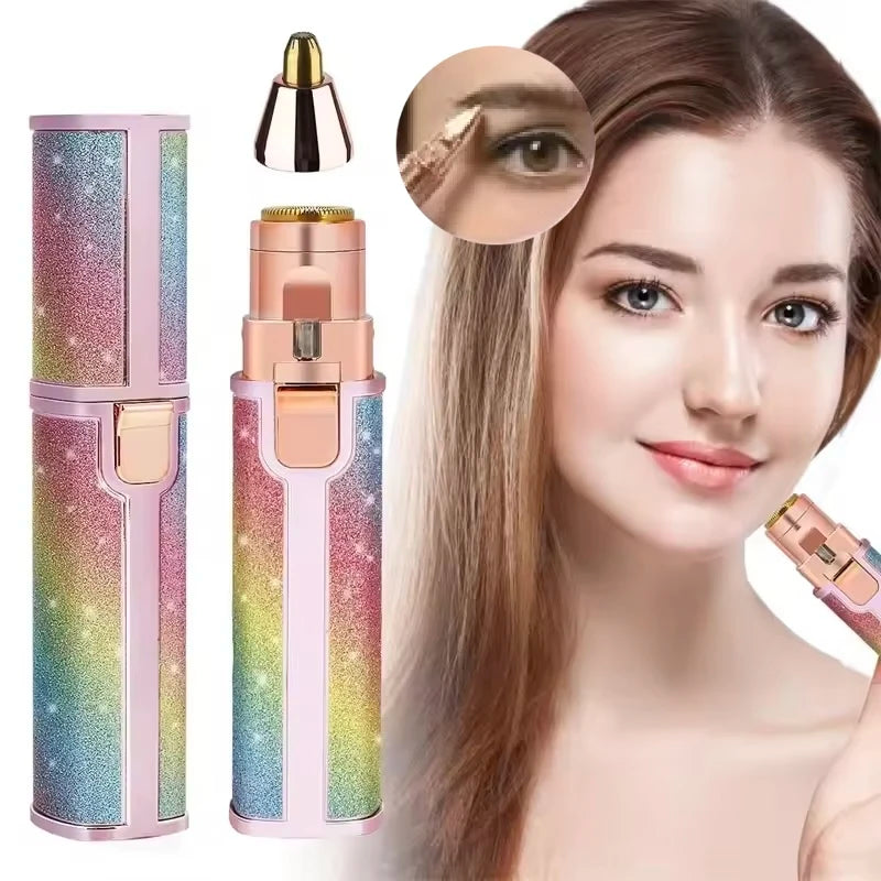 2-in-1 LED Painless Rechargeable Facial Hair Removal Razor