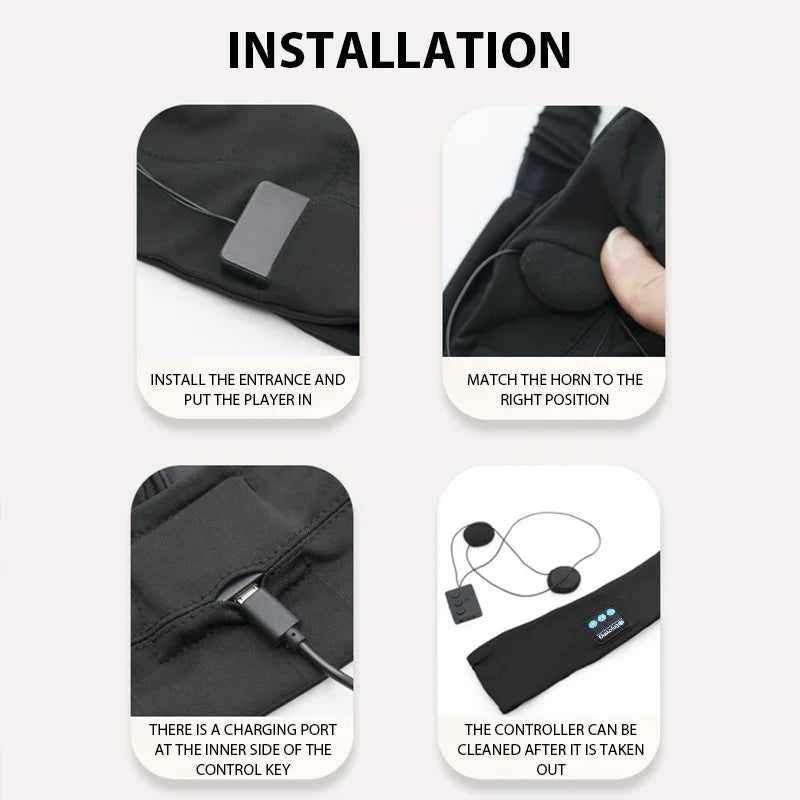 Bluetooth Eye Mask with HD Sound for Sleep