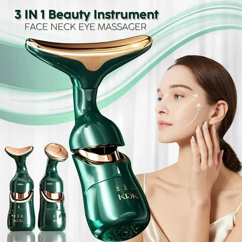 Anti Aging 3 In 1 Facial Lifting Device Neck Facial Eye Massage