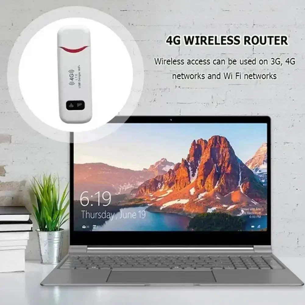 4G LTE Wireless USB Dongle Mobile Broadband Portable USB WiFi Router (150Mbps)