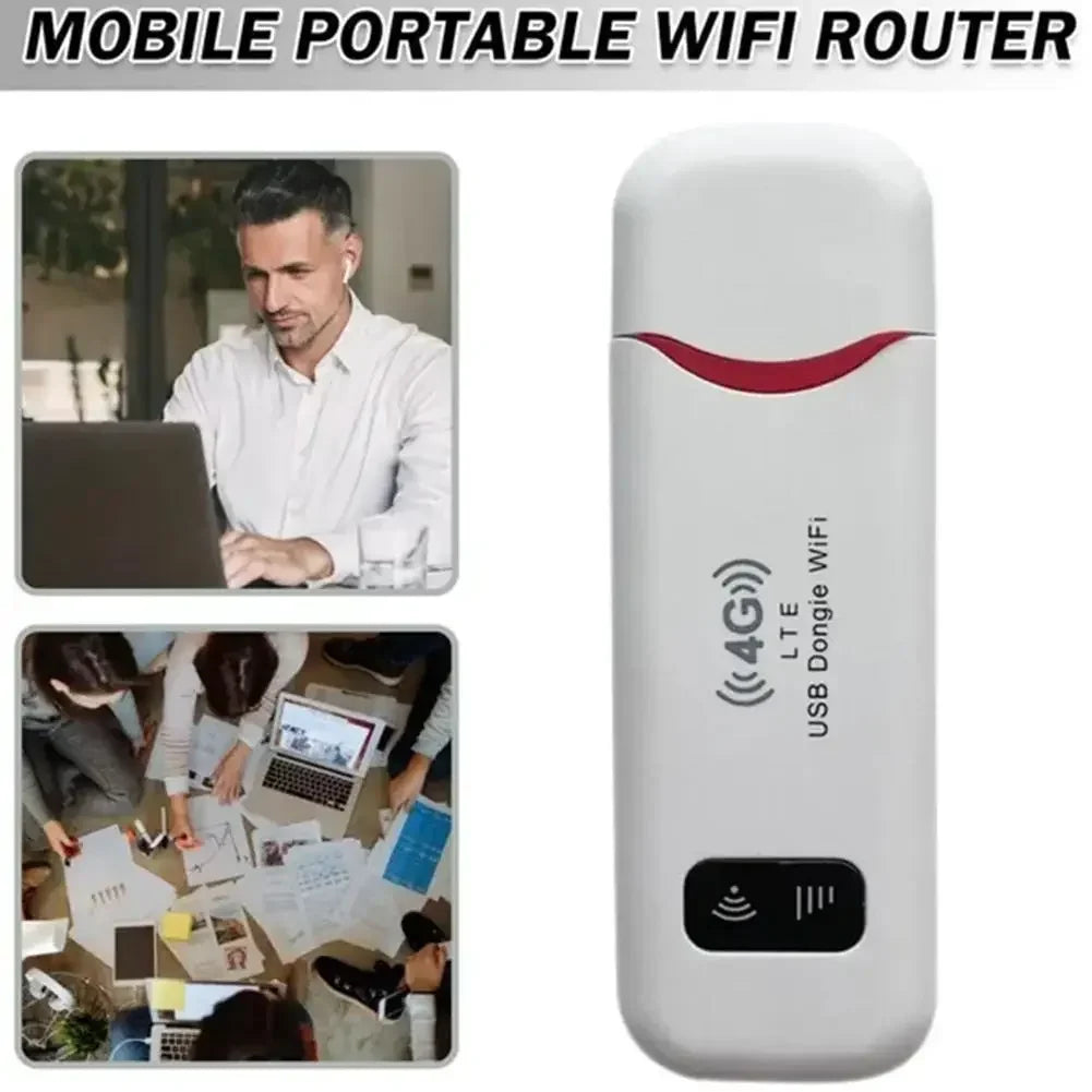 4G LTE Wireless USB Dongle Mobile Broadband Portable USB WiFi Router (150Mbps)