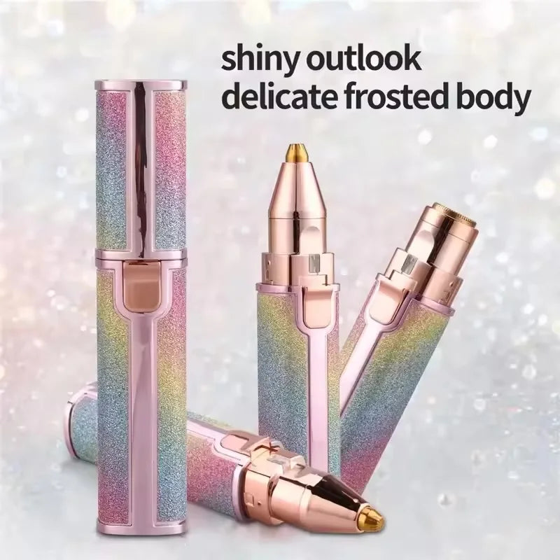 2-in-1 LED Painless Rechargeable Facial Hair Removal Razor