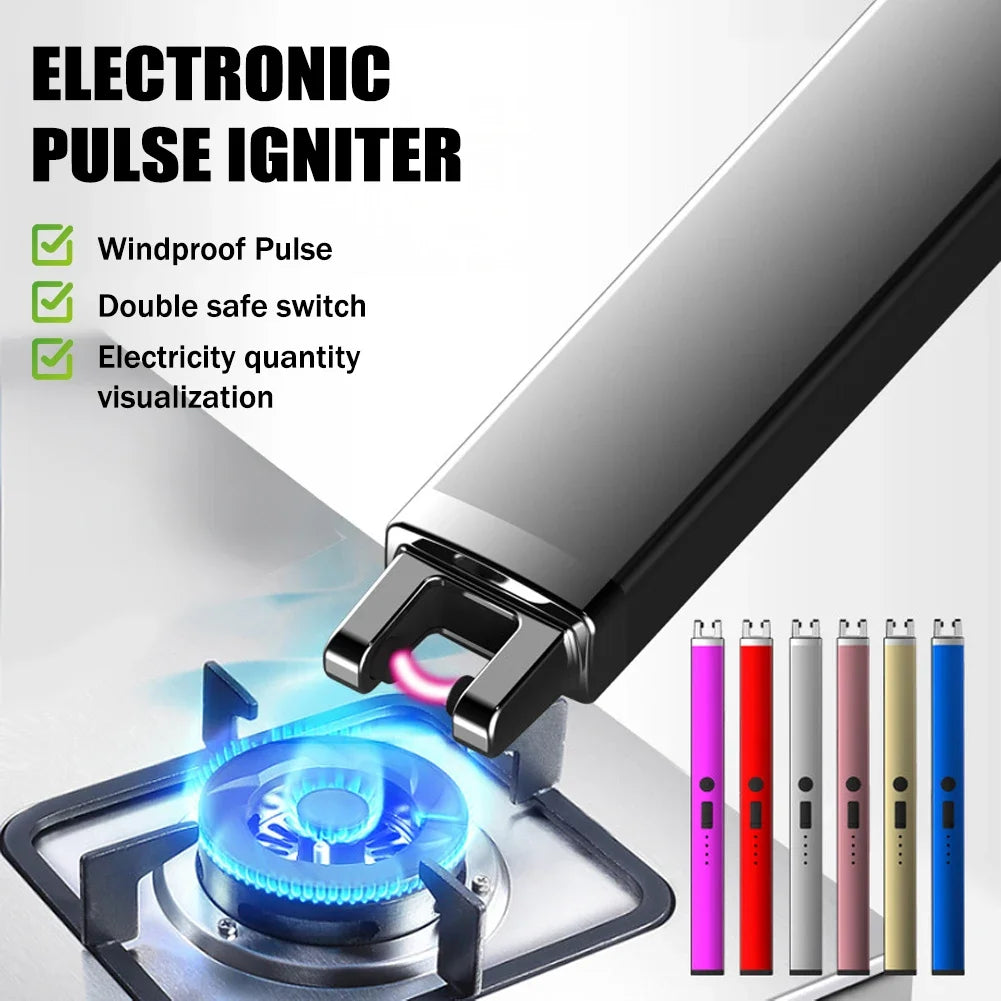 Windproof Pulse Flameless Plasma Candle Lighters