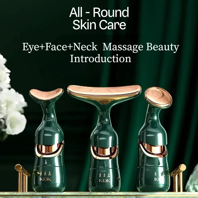 Anti Aging 3 In 1 Facial Lifting Device Neck Facial Eye Massage
