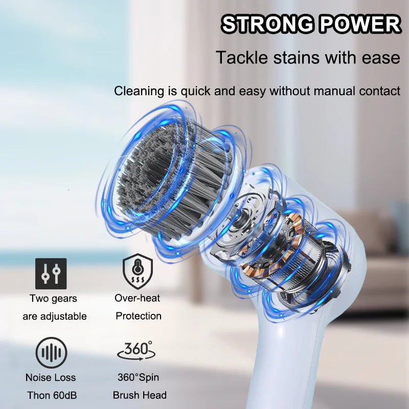 5in 1 Electric Rotary Scrubber Cleaning Brush