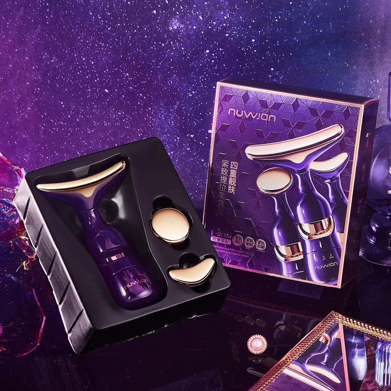 Anti Aging 3 In 1 Facial Lifting Device Neck Facial Eye Massage