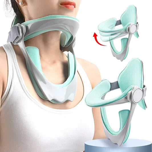 Adjustable Cervical Traction Collar - Posture Corrector & Neck Support
